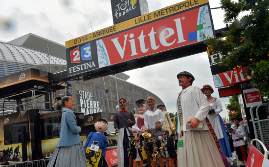 Arrivée d&#039;étape du Tour de France 2014